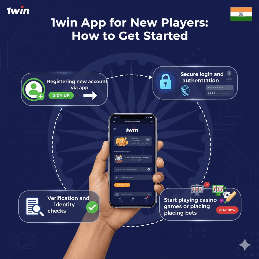 Step-by-step guide for new players to get started with the 1win India app
