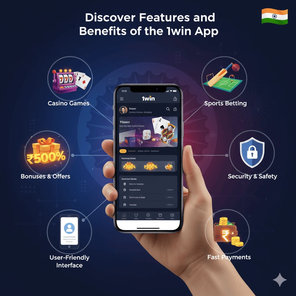 Explore the key features and advantages of using the 1win India mobile app for betting and gaming